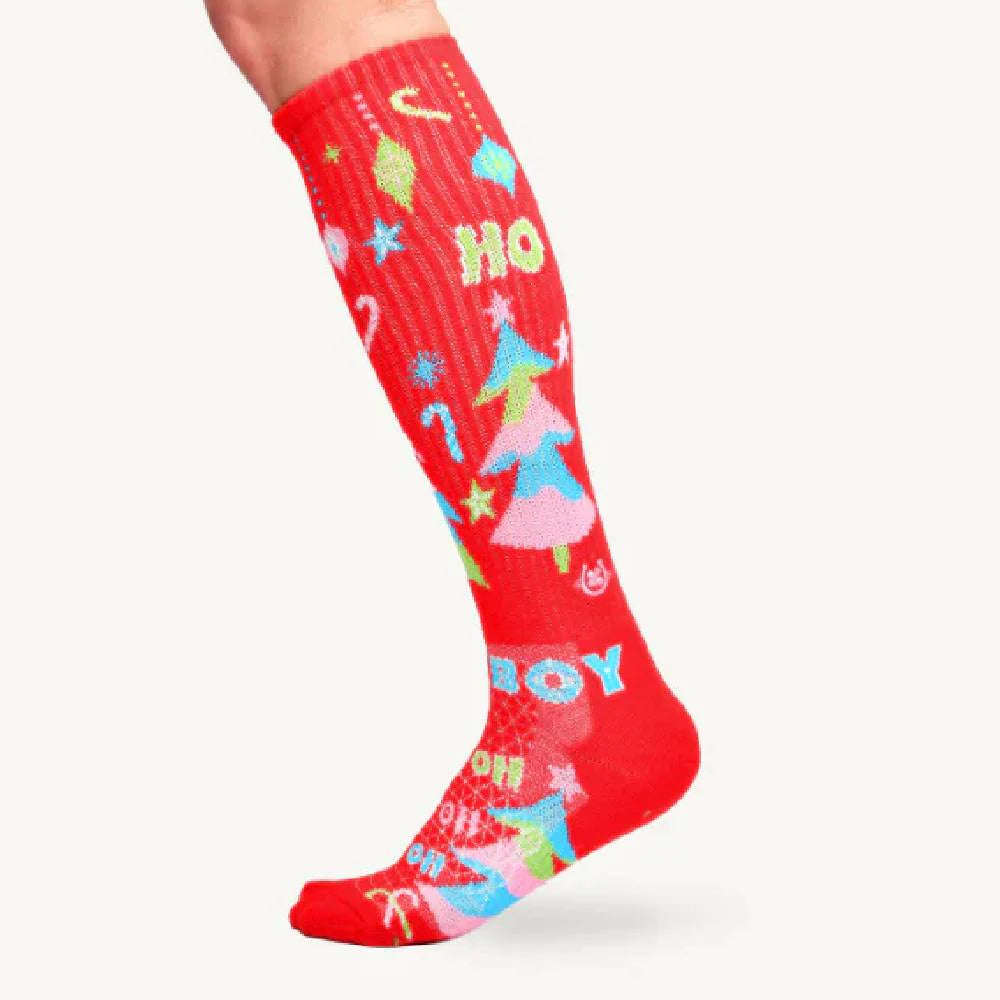 Lucky Chuck Women s Ho Ho Cowboy Red Performance Socks