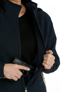 Cinch Women's Concealed Carry Bonded Jacket In Navy