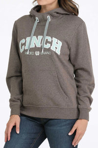 Cinch Women's Embroidered Logo Rodeo Brand Western Hoodie in Brown