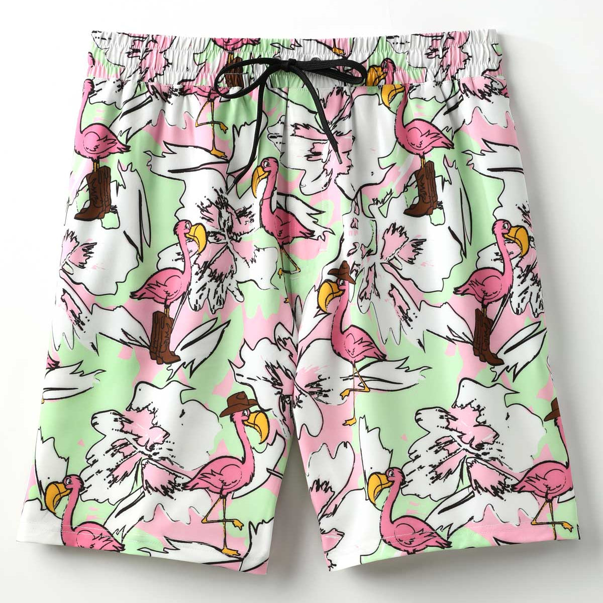 Cinch Men's Cowboy Flamingo Swim Trunks