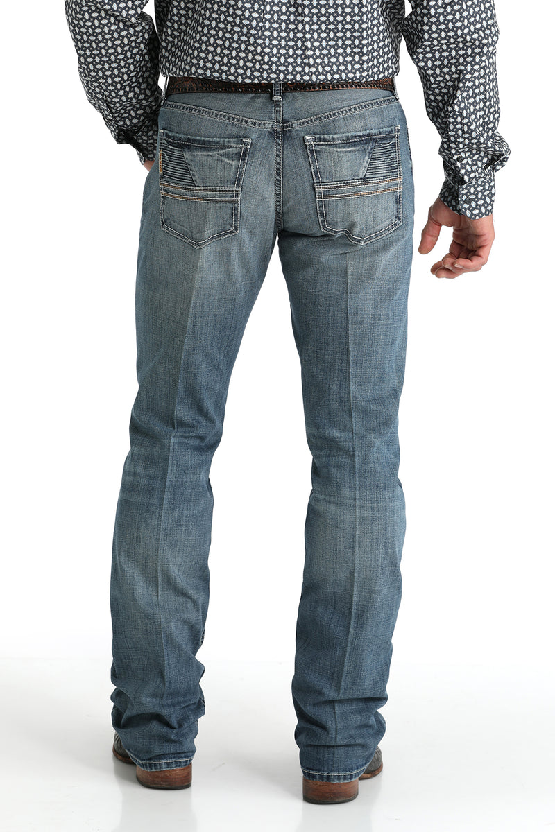 Cinch Men's Ian Slim Fit Jean in Medium Stonewash