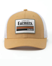 Cinch Men's "Support Local Farmers" Patch Trucker Cap in Brown
