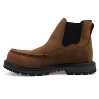 Twisted X Men's 6" Safety Toe Chelsea Boot in Brown & Black