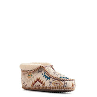 Blazin Roxx Women's Nora Ankle Boot Slippers in Aztec Cream