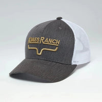 Kimes Ranch Newcomb Ball Cap in Charcoal Heather & White