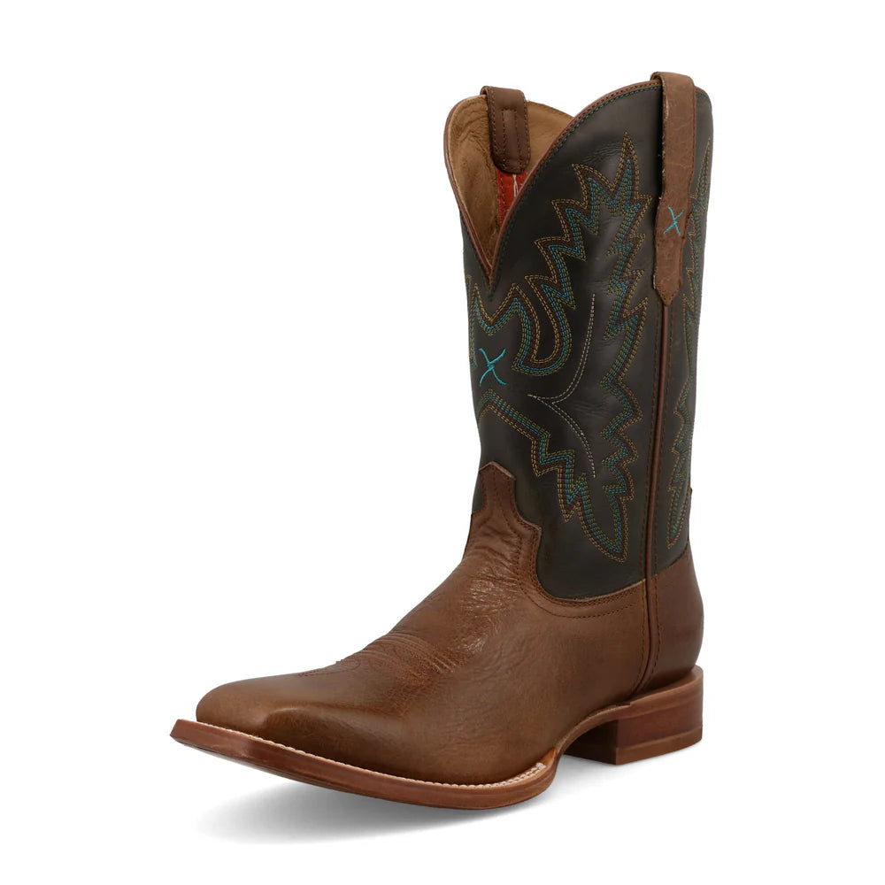 Twisted X Men’s 12" Rancher Boot in Tobacco in Saddle & Umber