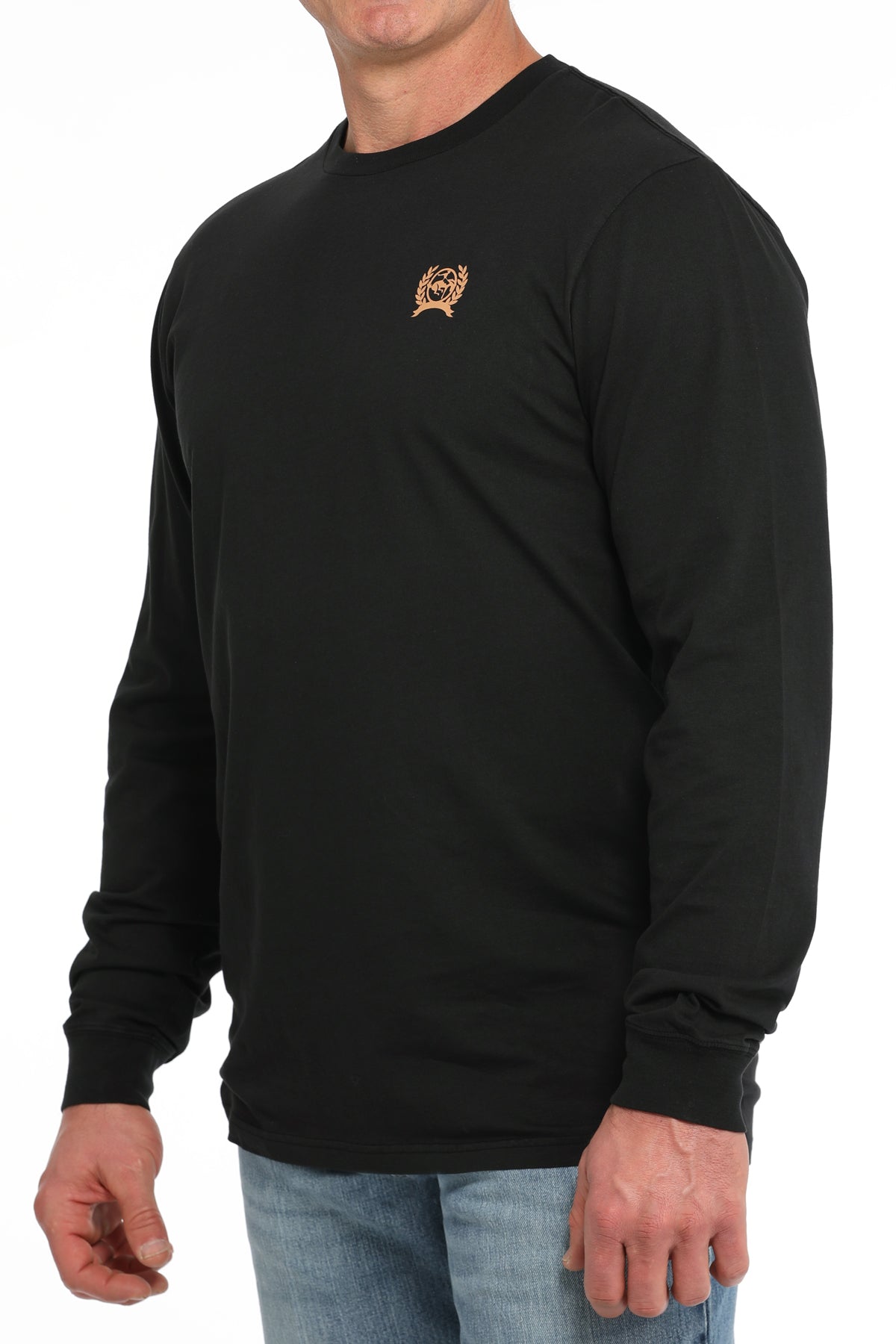 Cinch Men's "Shootin' From The Hip" L/S Graphic Logo T-Shirt in Black