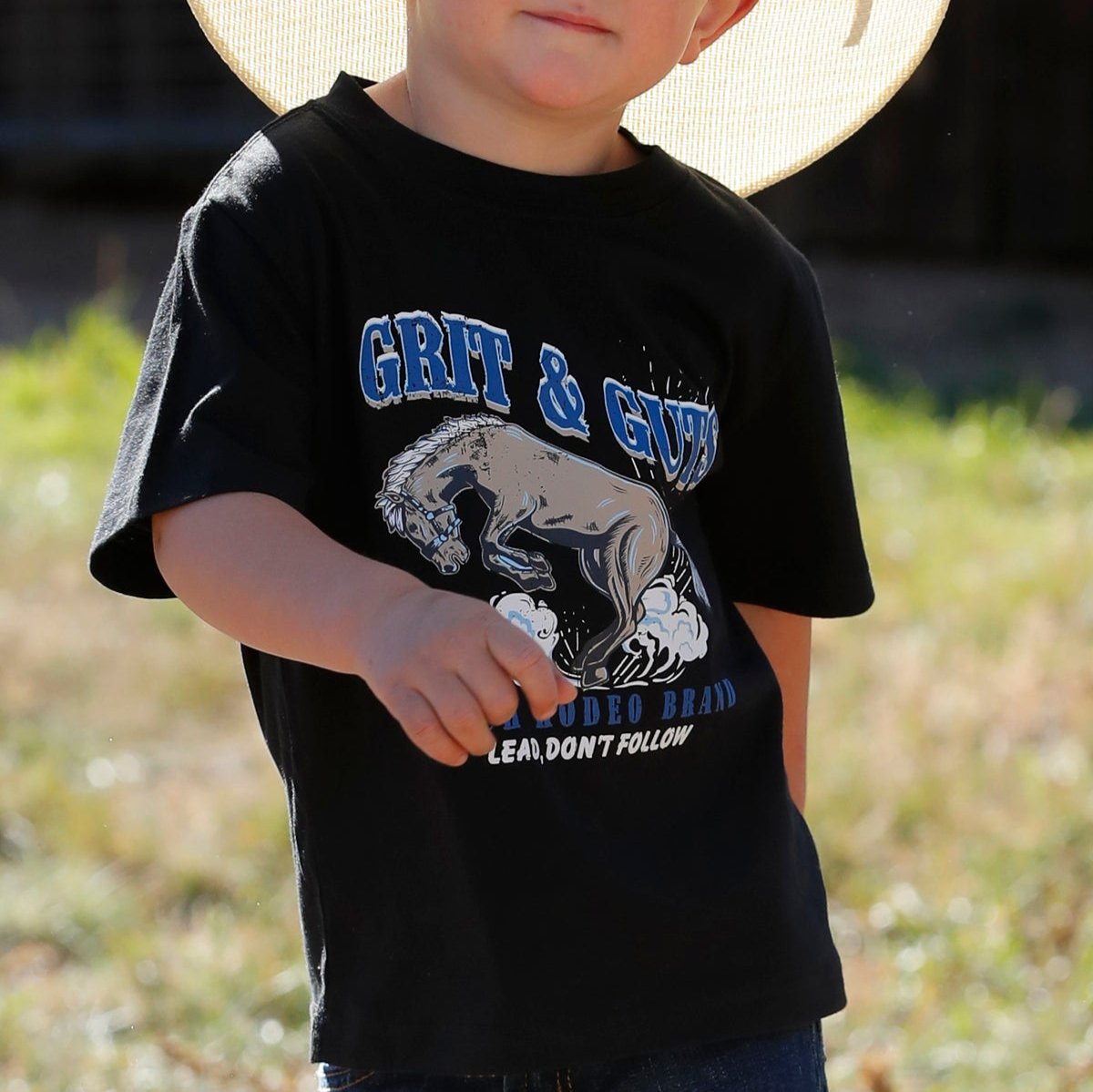 Cinch Baby & Toddler Grit & Guts T-Shirt in Black