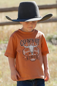 Cinch Baby & Toddler Boy's Cowboy Club T-Shirt in Gold