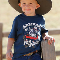 Cinch Baby & Toddler Boy's Fun Wagon T-Shirt in Navy