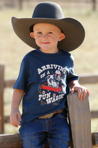 Cinch Baby & Toddler Boy's Fun Wagon T-Shirt in Navy