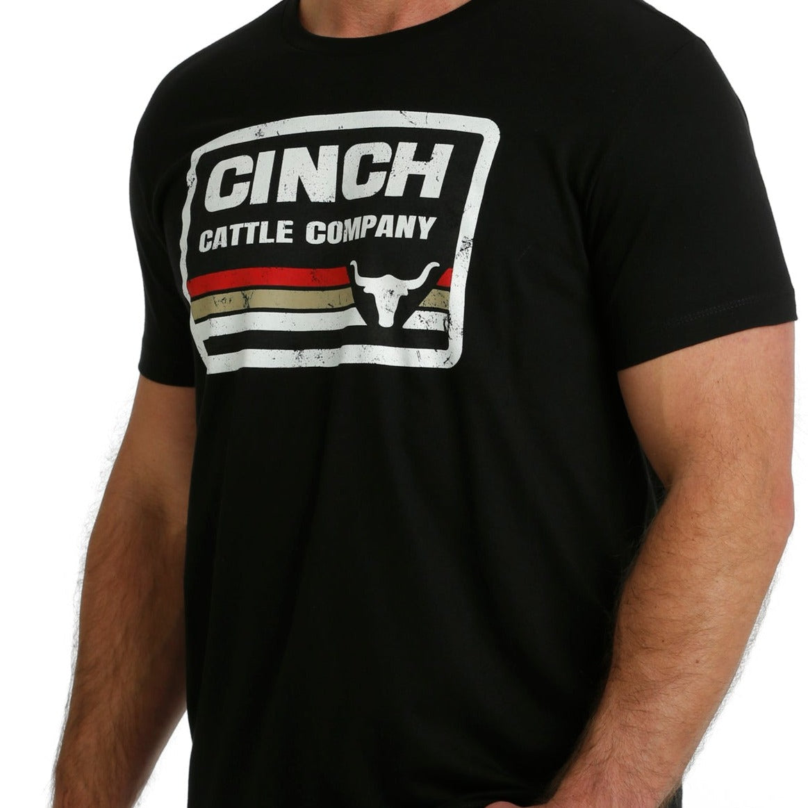 Cinch Men's Cattle Company Logo T-Shirt in Black