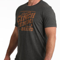 Cinch Men's Denim Brand Graphic T-Shirt in Charcoal
