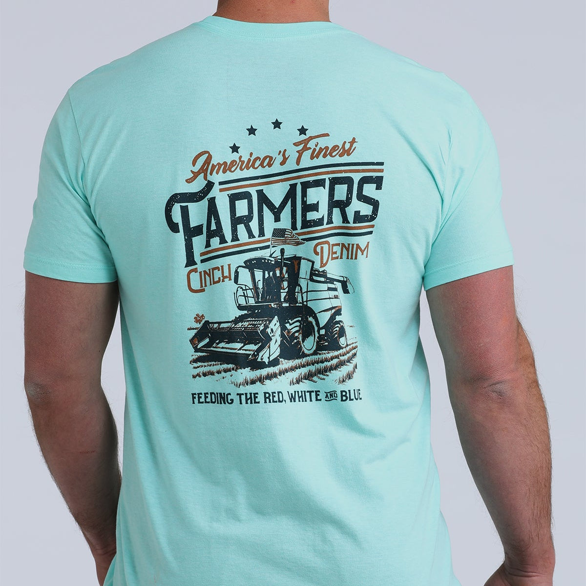 Cinch Men's Finest Farmers Graphic T-Shirt in Blue