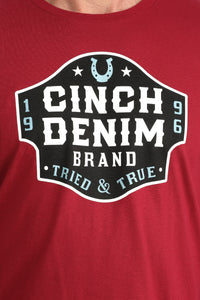 Cinch Men's Western Logo Graphic T-Shirt in Mulberry