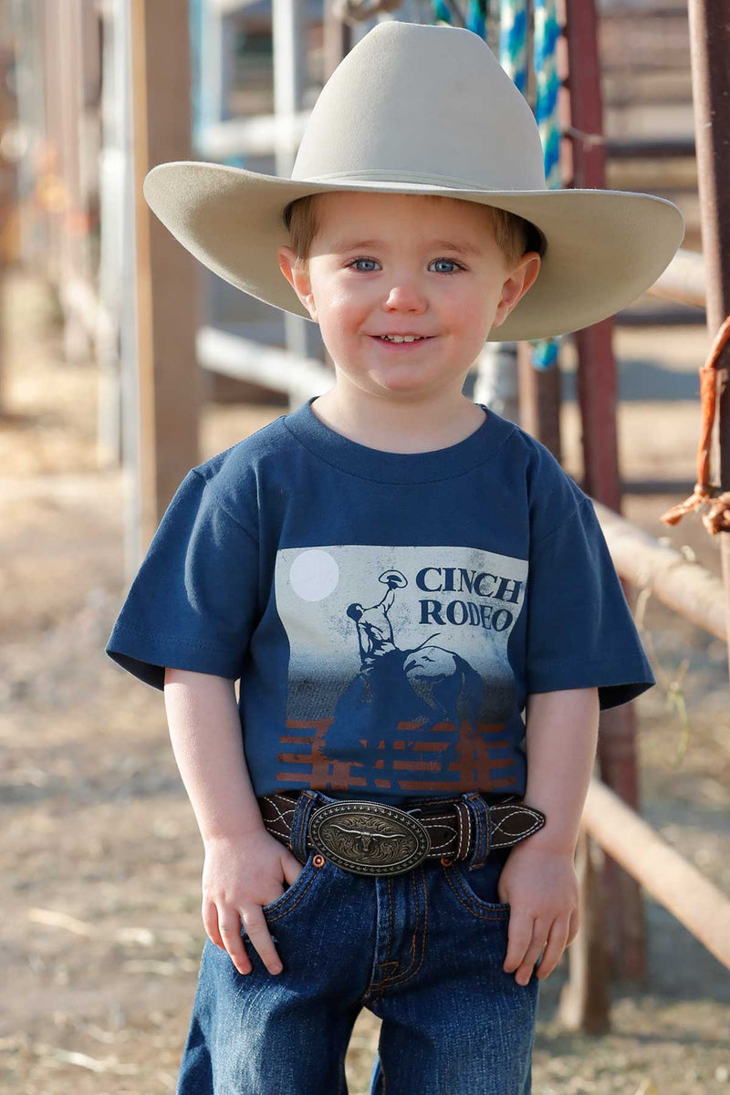 Cinch Toddler Boy's Cinch Rodeo T-Shirt in Navy Blue