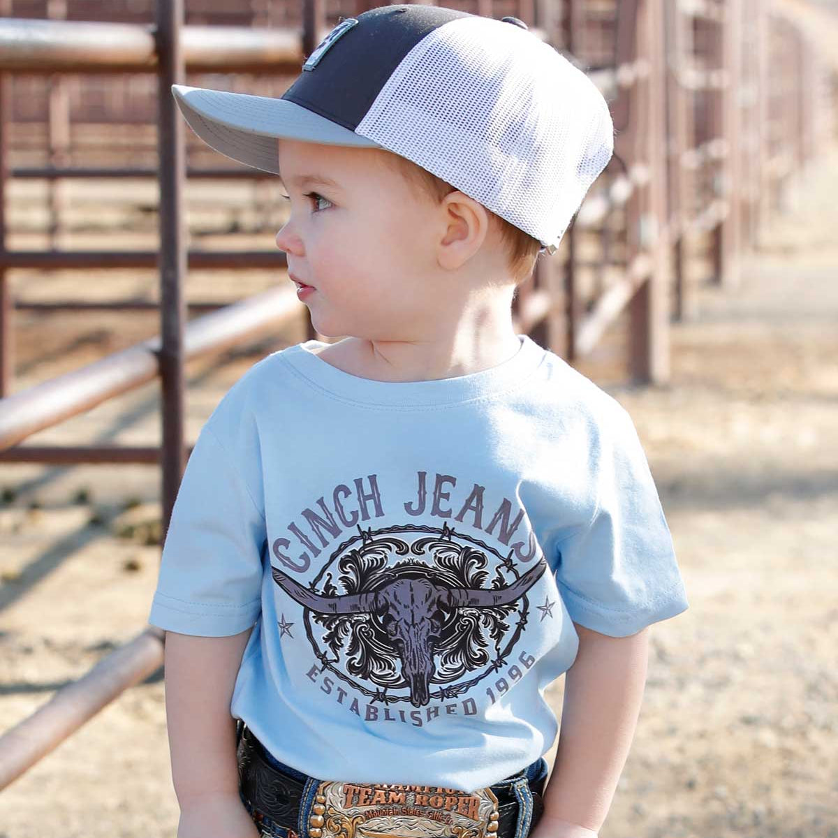 Cinch Baby & Toddler Boy's S/S Graphic Tee in Light Blue