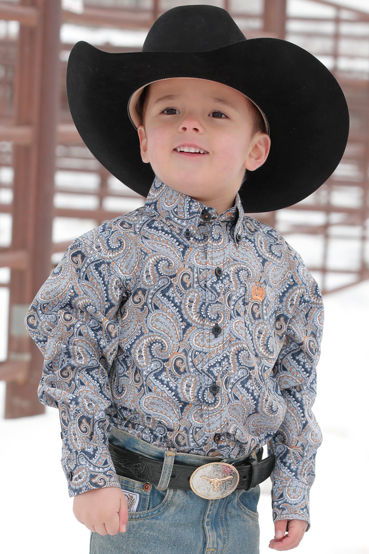 Little boy 2025 western shirts