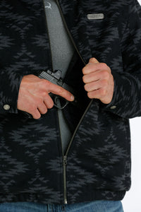 Cinch Men's Concealed Carry Bonded Wooly Jacket in Black