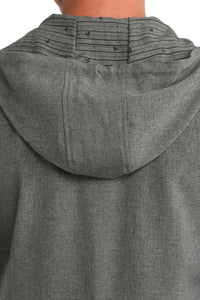 Cinch Men's Arenaflex 1/4 Zip Hoodie in Grey