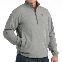 Cinch Men's Half Zip Windbreaker in Grey