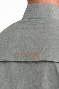 Cinch Men's Half Zip Windbreaker in Grey