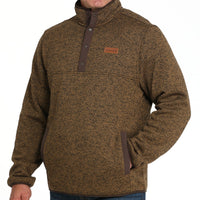 Cinch Men's Quarter Snap Pullover in Khaki