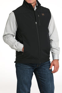 Cinch Men's Concealed Carry Bonded Vest in Black/Gold