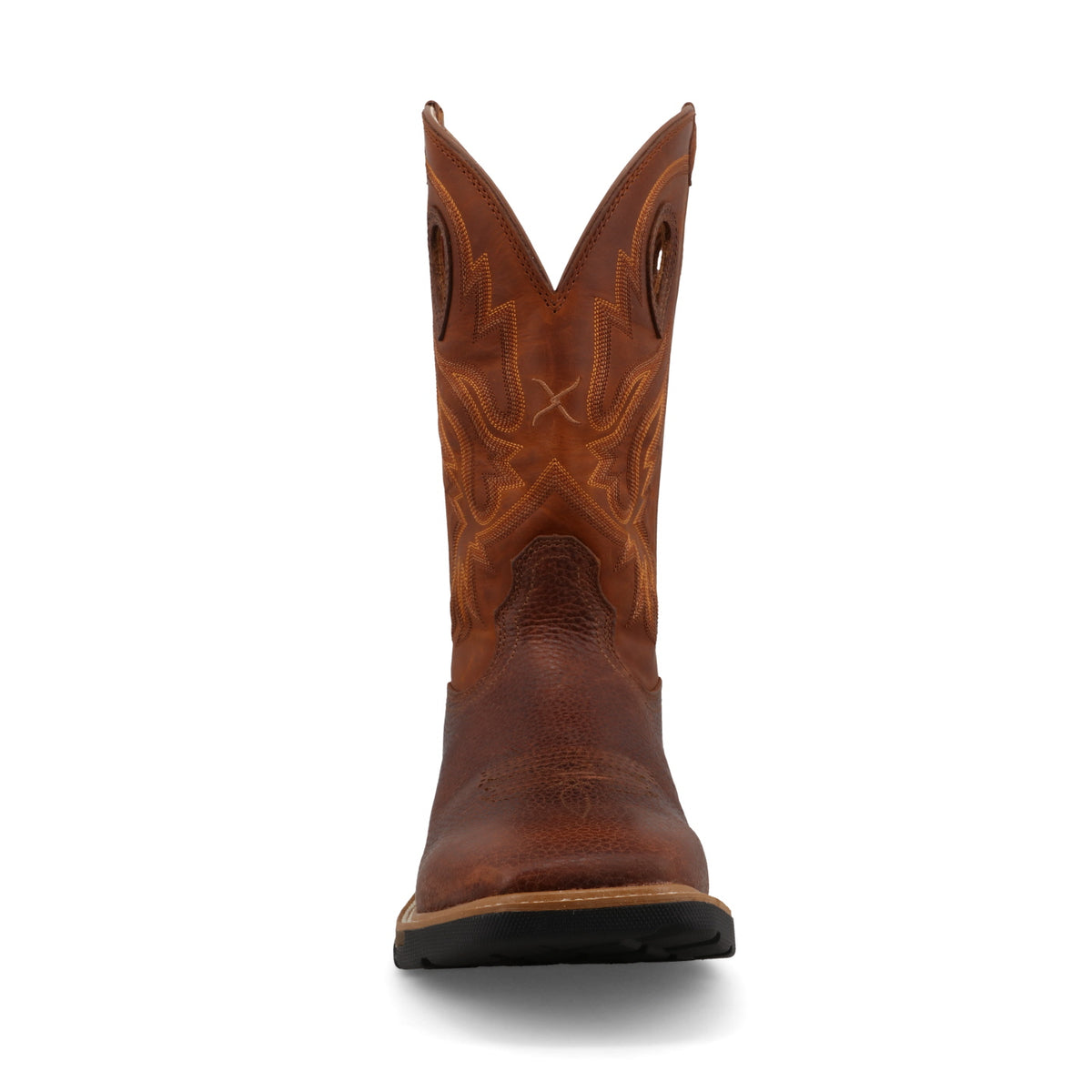 Twisted X Men's 12" Western Work Boot in Ginger & Rust