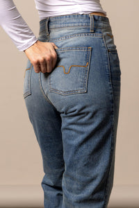 Kimes Ranch Women's Mia High Rise Boyfriend Straight in Mid Wash