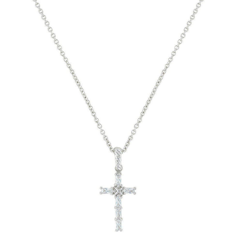 Montana Silversmiths Acadian Cross Baguette Necklace