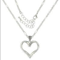 Montana Silversmiths Facets Of Love Rose Gold Heart Necklace