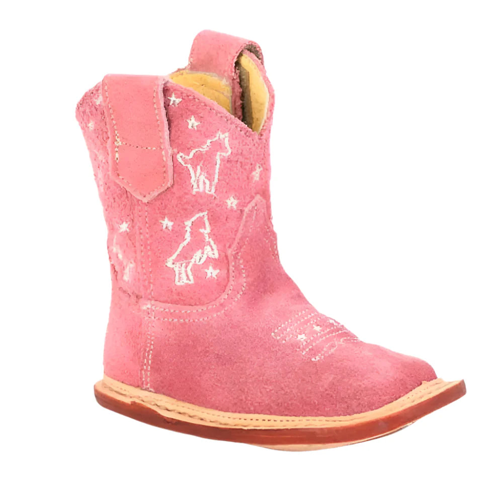 Roper Cowbabies Infant Barbwire Belle Pink Boot