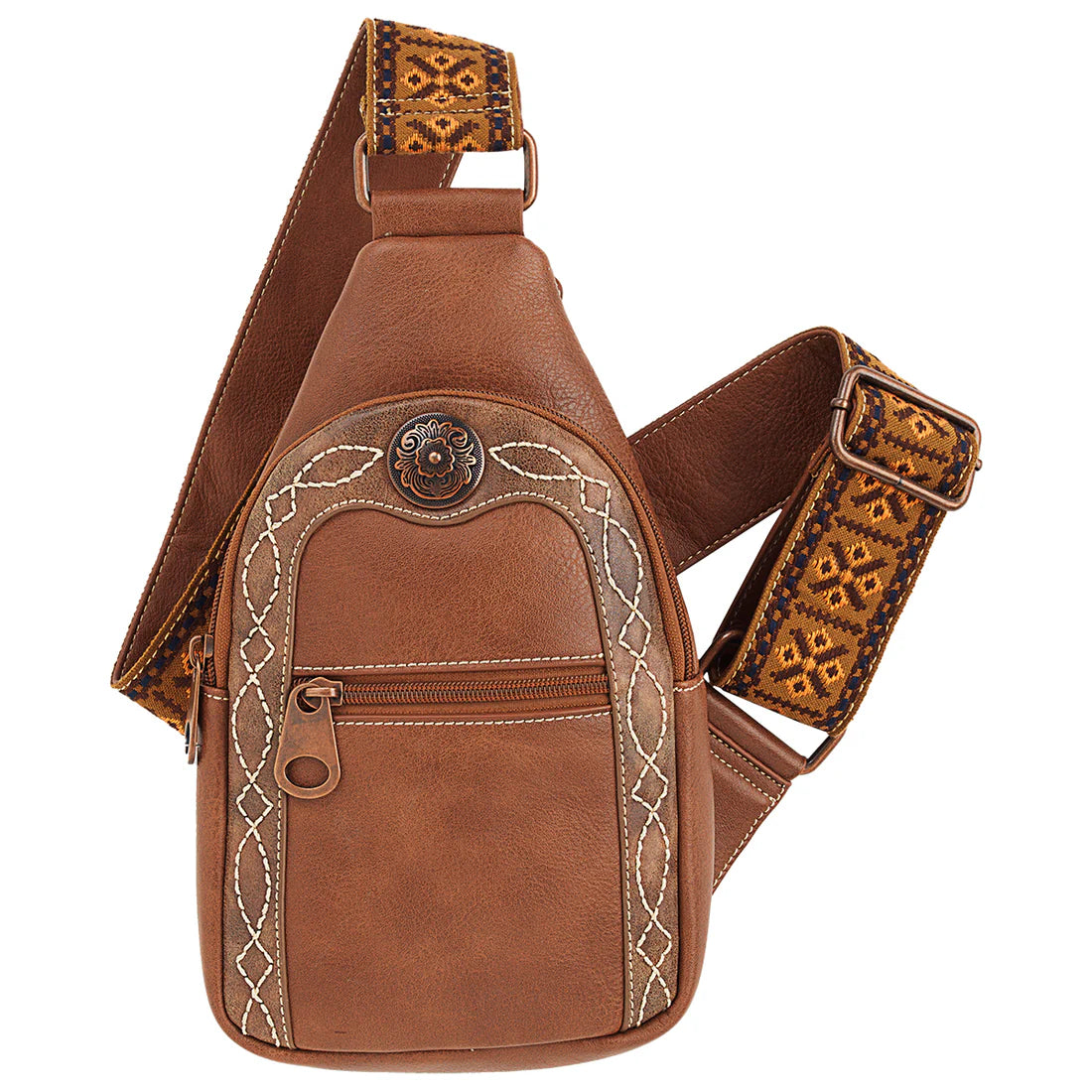 Nocona Women's Ivy Tan Sling Crossbody Bag