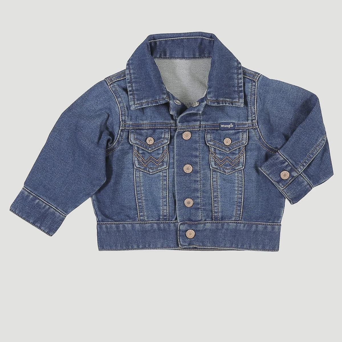 Wrangler Baby & Toddler Boy's L/S Classic Denim Jacket in Dark Blue