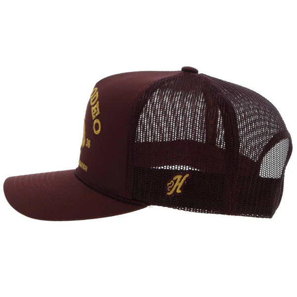 Hooey "PRCA" Rope Trucker Hat in Maroon