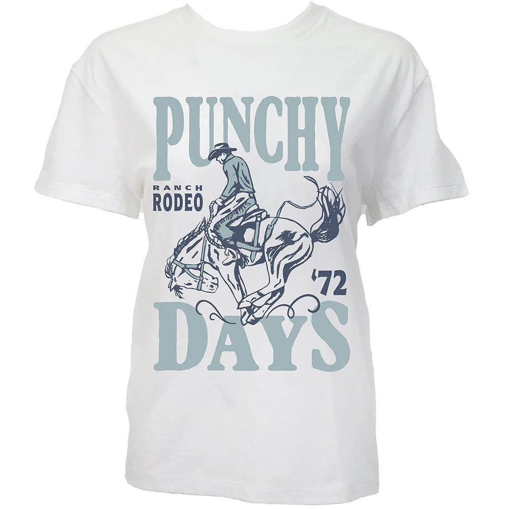 Hooey Women's S/S Punchy Days Graphic Tee in White