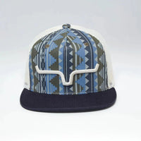 Kimes Ranch Sorocco Trucker Cap in Southwest Navy & Cream