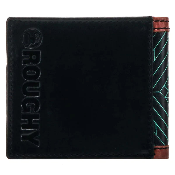 Hooey "Neon Moon" Turquoise Aztec Roughy Bi-Fold Wallet