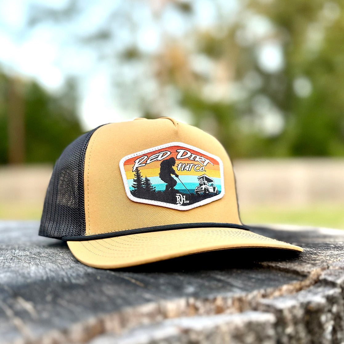 Red Dirt Hat Co. Tee'd Off Rope Hat in Buck and Charcoal