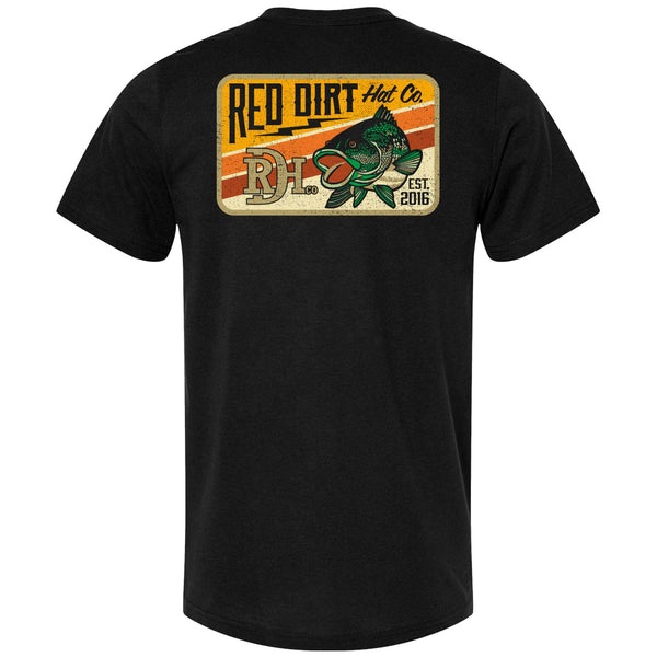 Red Dirt Hat Co. "Bass Lightning" Graphic T-Shirt in Black