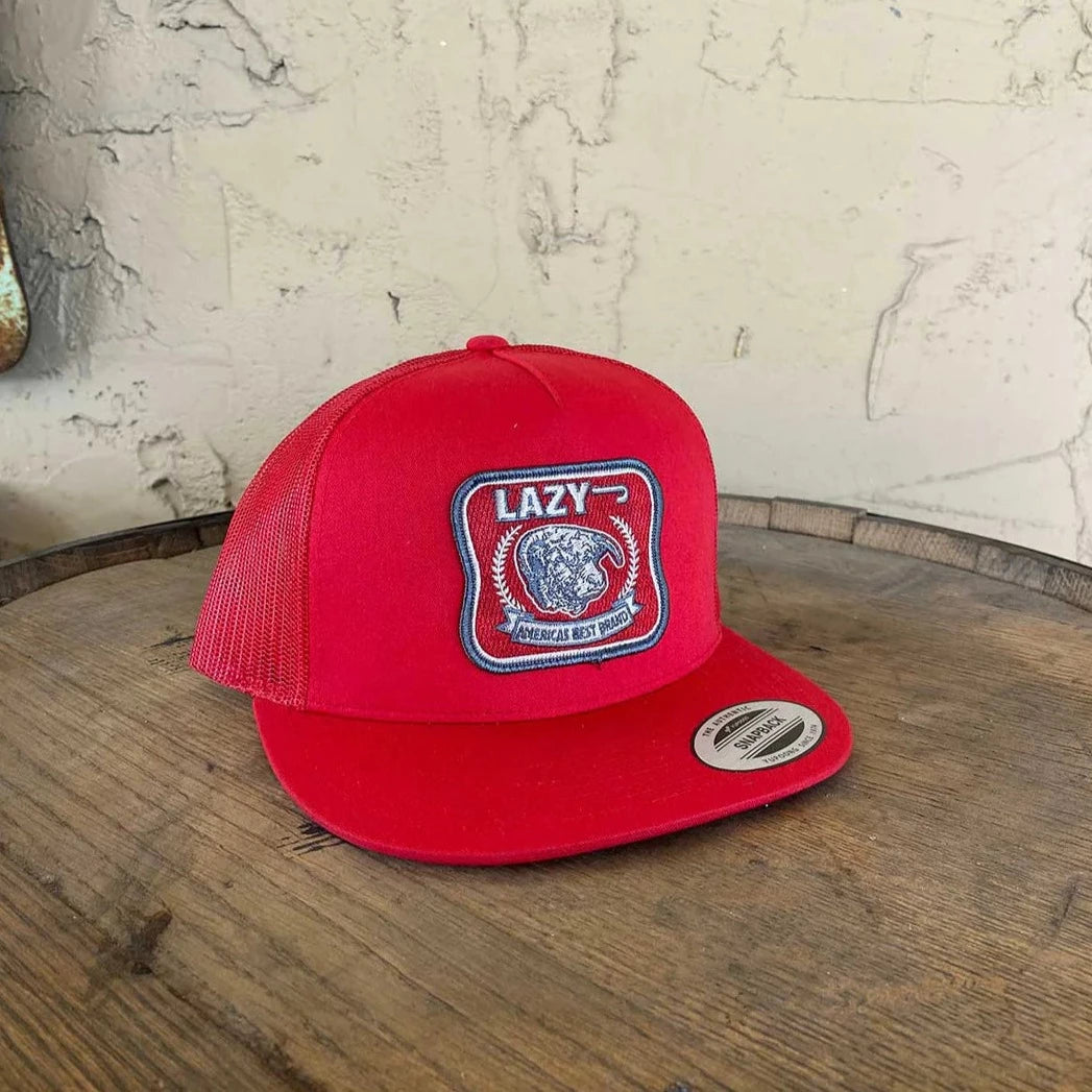 Lazy J Ranch Wear Red America's Best Cap
