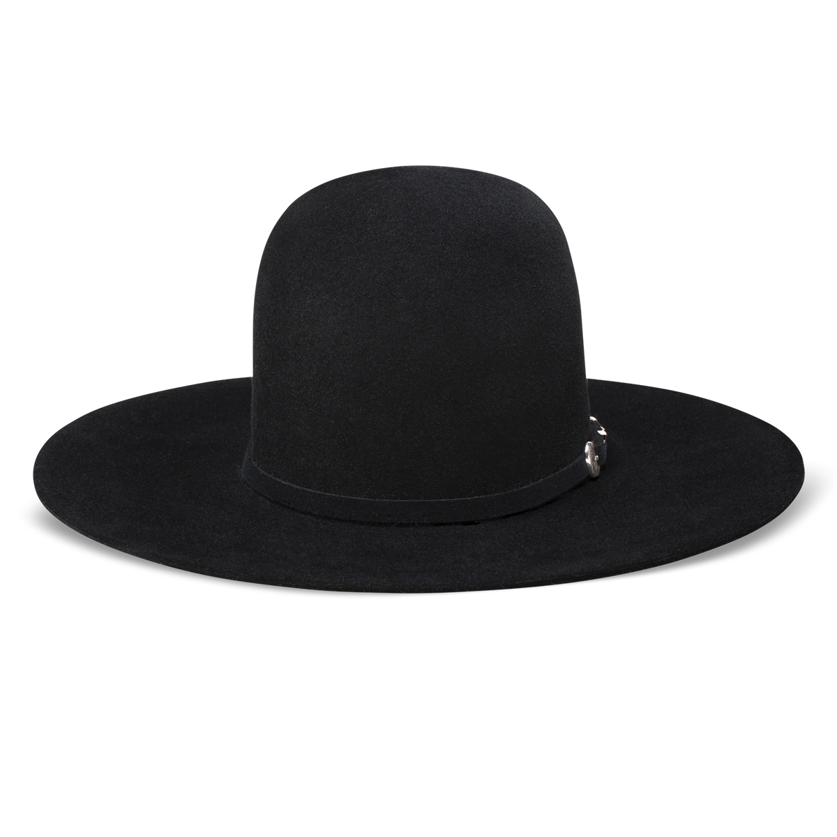 Resistol Midnight 6X Fur Felt Open Crown Hat in Black