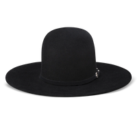 Resistol Midnight 6X Fur Felt Open Crown Hat in Black