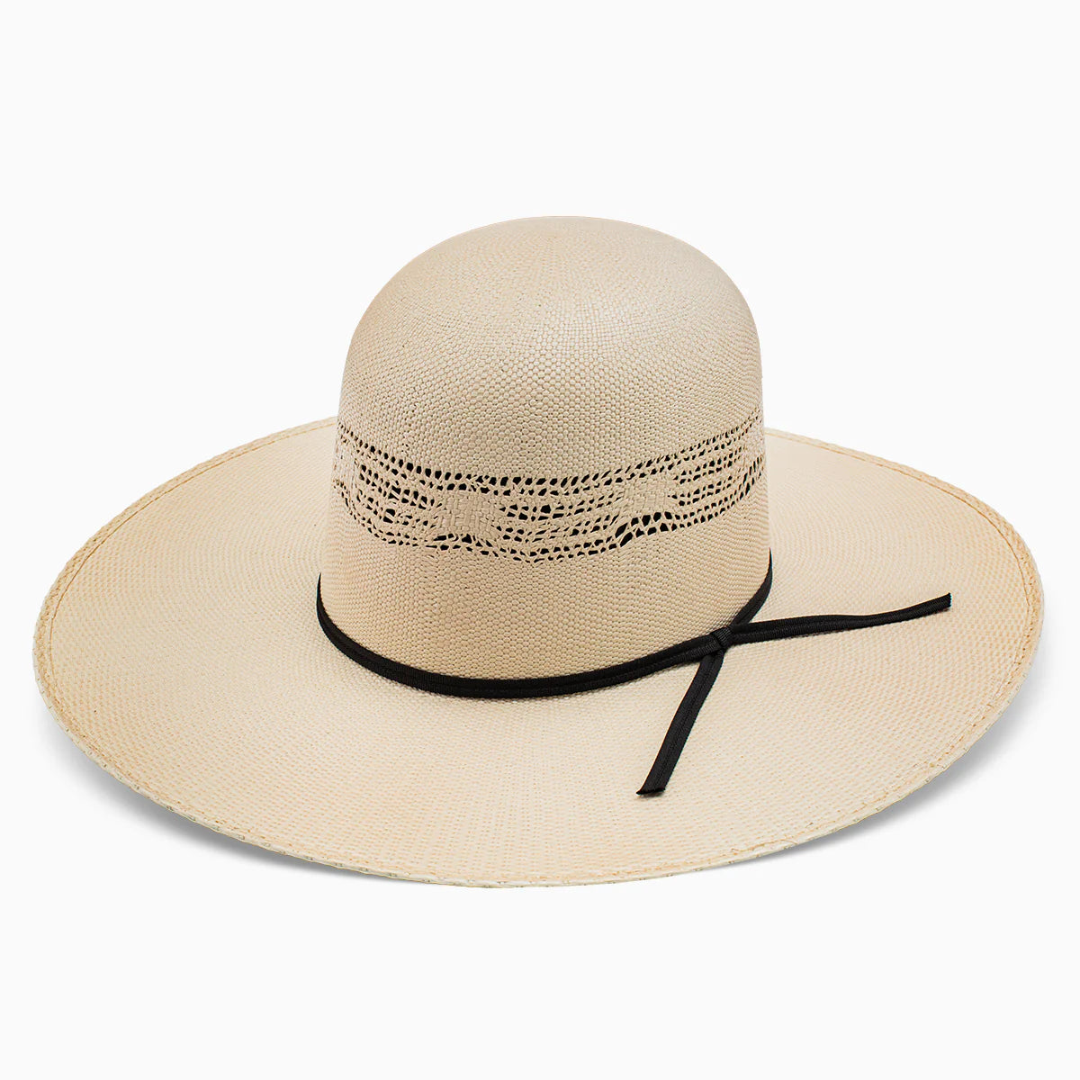 Resistol 7X Holland Open Crown Straw Cowboy Hat in Tan