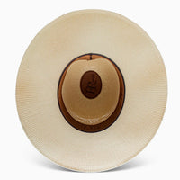 Resistol 7X Holland Open Crown Straw Cowboy Hat in Tan