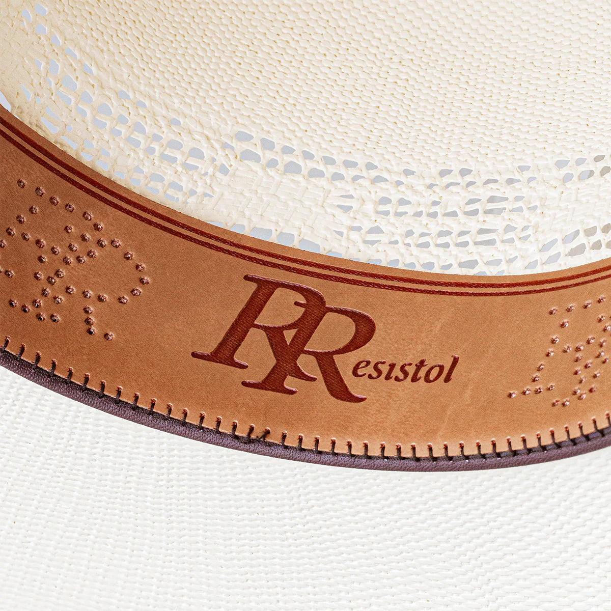 Resistol 7X Holland Open Crown Straw Cowboy Hat in Natural