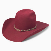 Hooey by Resistol 4X Bronc Burgundy Wool Felt Hat