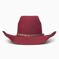 Hooey by Resistol 4X Bronc Burgundy Wool Felt Hat