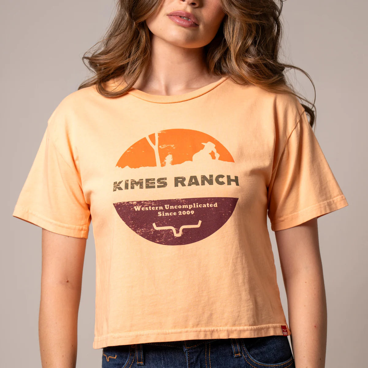 Kimes Ranch Rancher Tee in Peach